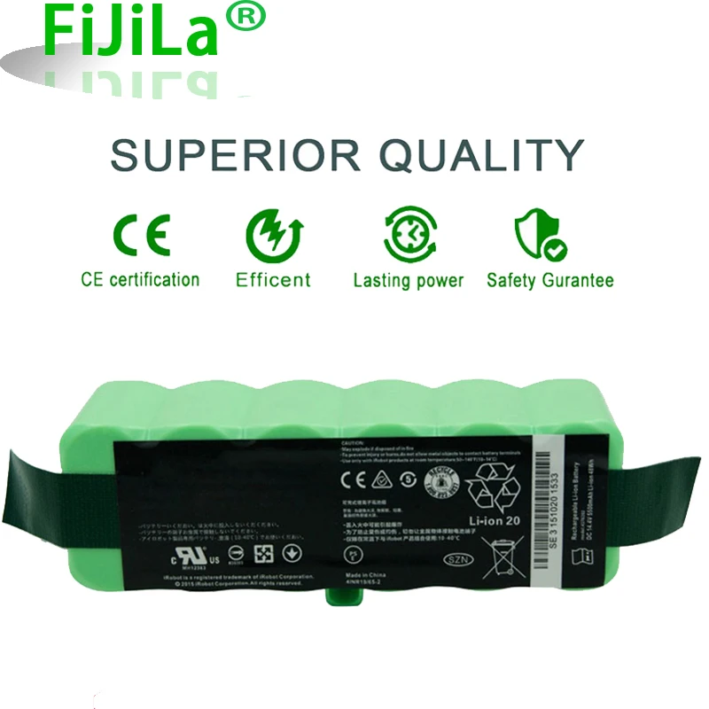 

100% New Rechargeable battery 14.8V 9800mAh Li-ion replace for iRobot Roomba 580 600 660 630 770 780 800 880 900 Series