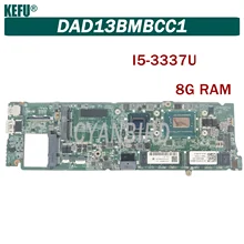 KEFU DAD13BMBCC1 original mainboard for Dell XPS 13 L322X  with 8GB-RAM I5-3337U Laptop motherboard