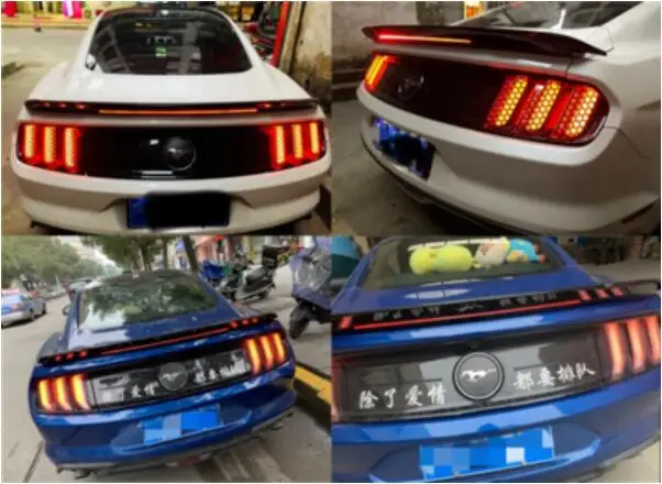 ABS Неокрашенный заднего крыла багажник выступ Спойлеры для Ford Mustang 2015 2016 2017 2018 2019