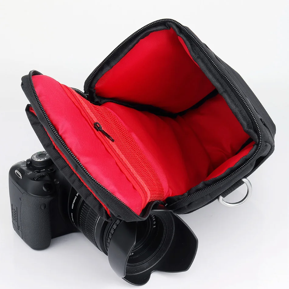 2018 hot hot sell waterproof dslr camera bag photo case for canon nikon sony fujifilm camera lens pouch single shoulder backpack free global shipping