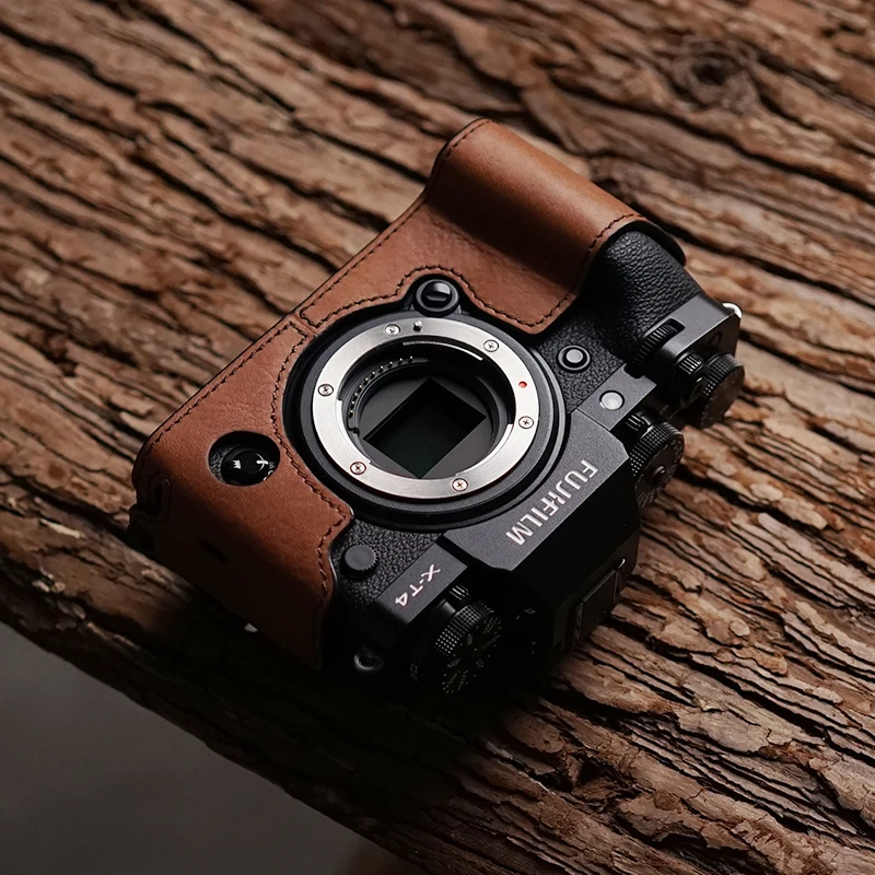 Чехол для камеры Fuji X-T4 XT4 Mr.Stone натуральная кожа половина сумки боди | Электроника