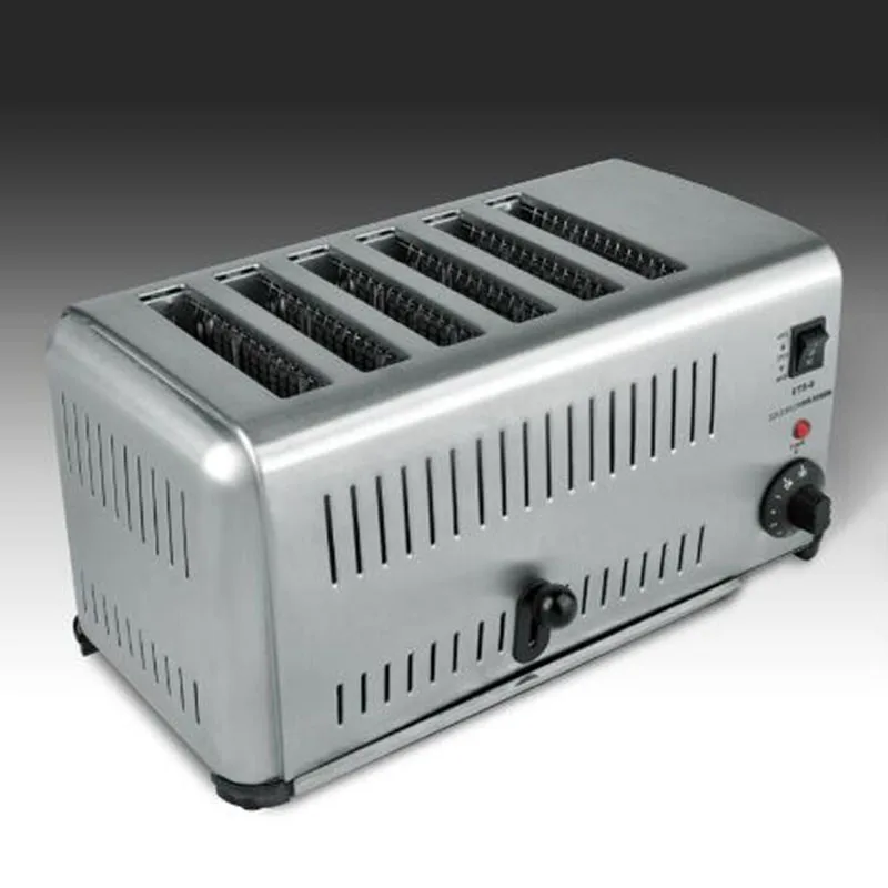 Домашний автоматический тостер для выпечки хлеба машина завтрака из нержавеющей