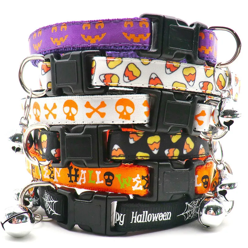 

Print Pet Collar Reflective Pet Bell Collar Adjustable Size Suitable for Cats and Small Dogs Pet Supplies Basic Collars