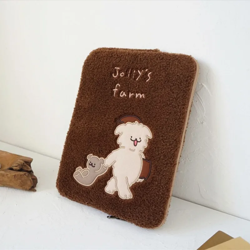 

Ins Dog милый чехол для iPad Air 9,7 2020 iPad Pro11 Модный чехол для iPad Pro 10,5 Корейская Сумка для планшета для iPad Pro 12,9 коричневый