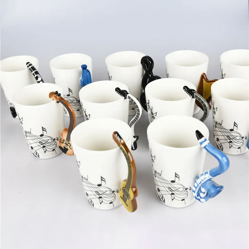11 цветов 250 мл кофейная кружка керамическая креативная музыкальная Мик чайная