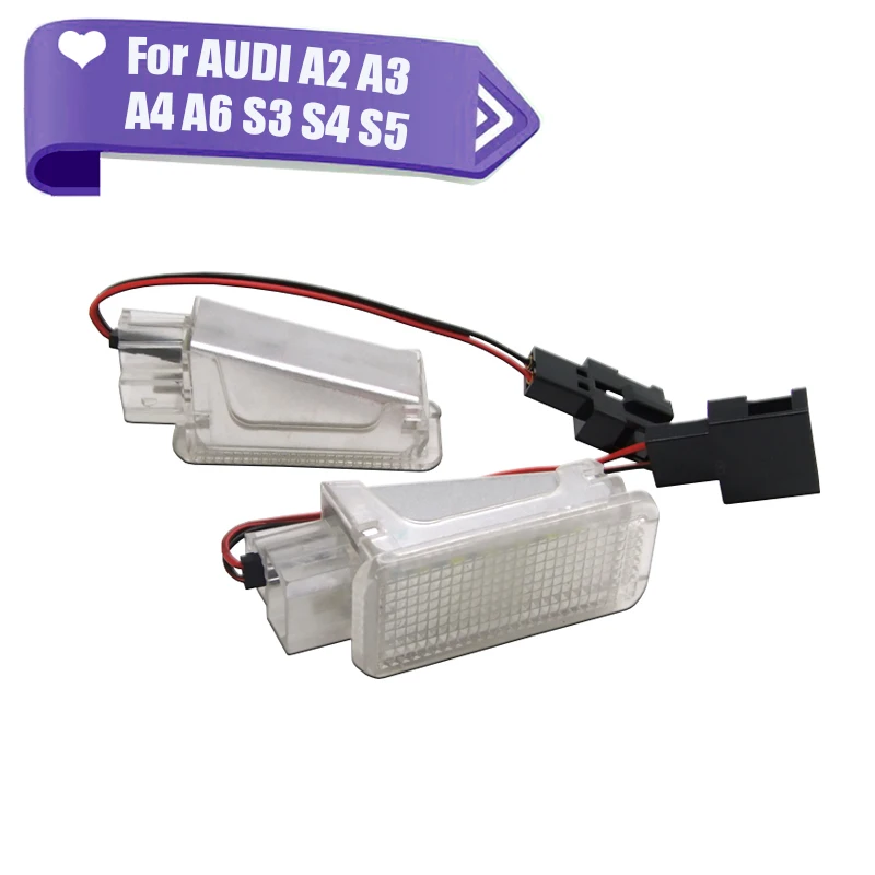 2 шт. светодиодный фонарь для багажника автомобильные дверные огни AUDI A2 A3 A4 A6 S3 S4 S5