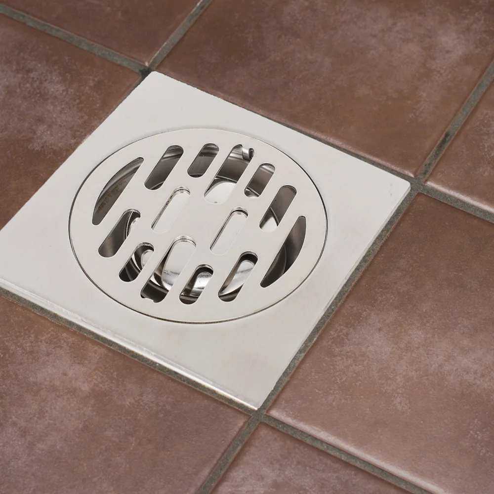 

2Pcs Floor Drains Stainless Steel Floor Drainer Odor-resistant Ground Drainer