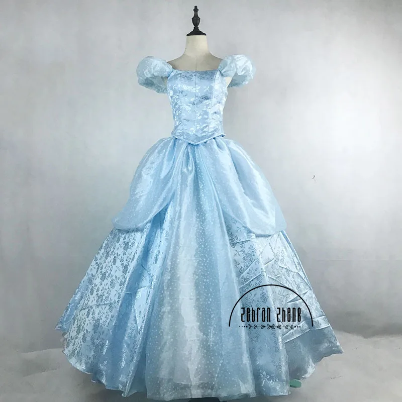 Top Quality Princess Cosplay Costume For Adult Womens Cinderella Christmas Dress Costumes