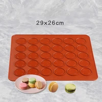 silicone macaroon pastry oven chocolate mould mat 30 cavity diy cake mold baking mat useful tools cake tools bakeware