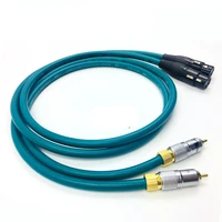 free shipping 5n occ plated rca to gold plated xlr amp dvd audio cable