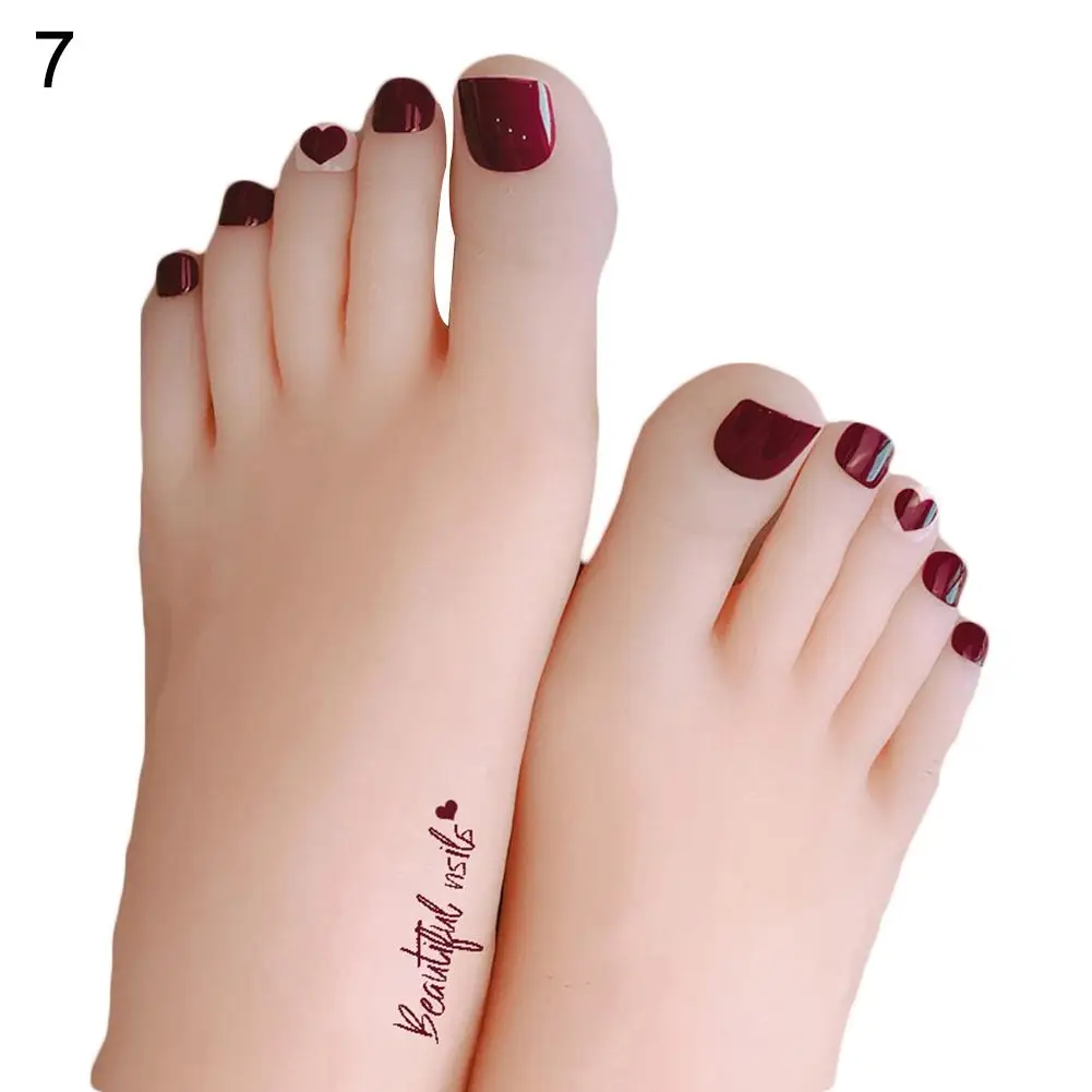 24 шт. многоузорные блестящие женские накладные ногти полное покрытие