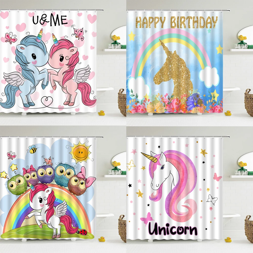 Водонепроницаемая занавеска для душа в ванную комнату из полиэстера | Дом и сад