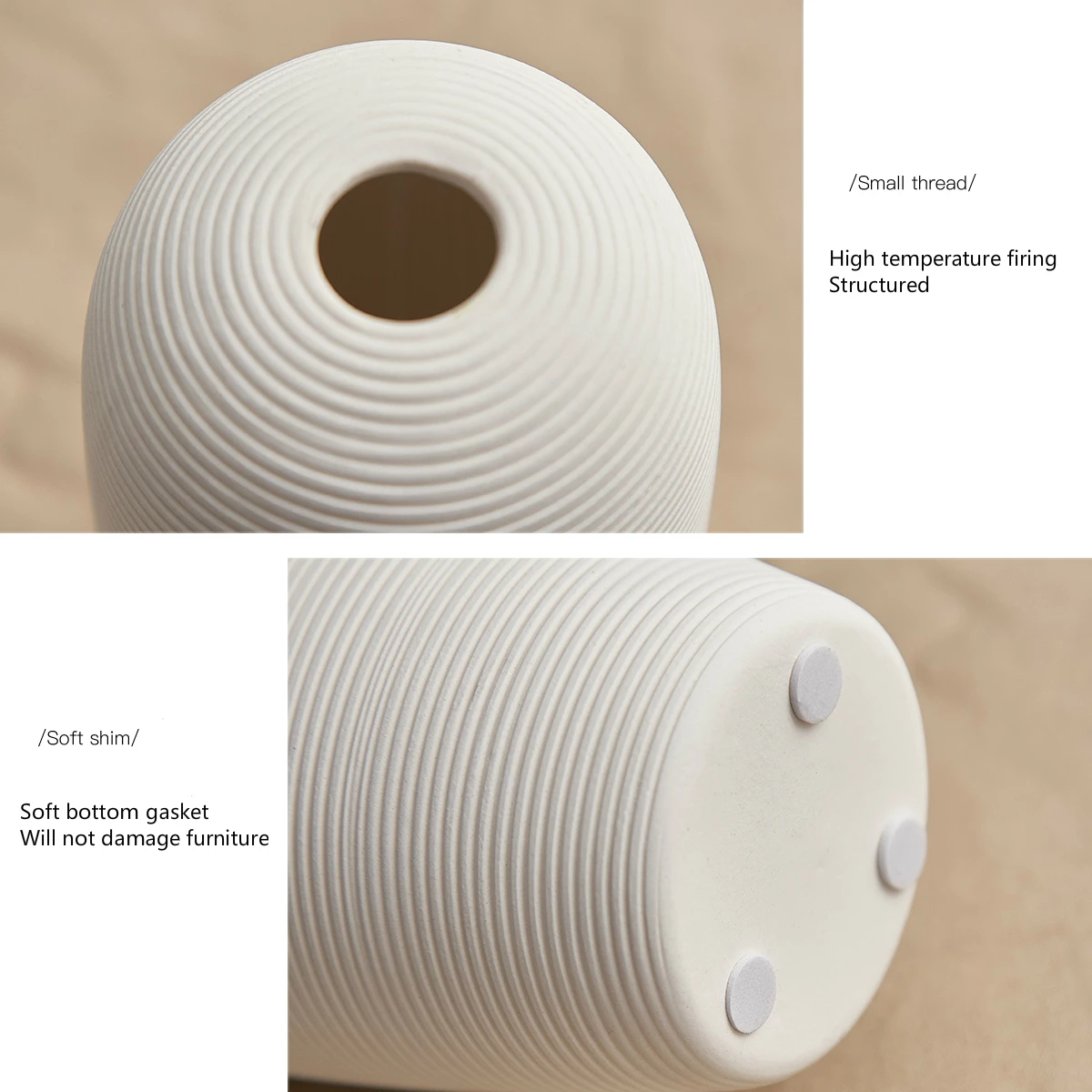 Белая керамическая Цветочная ваза для украшения интерьера Декор Аксессуары