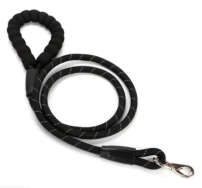 black leash nomal Собака поводки для собак Регулируемая безопасная Большой пес питомец, поводок для прогулок, Хаски был бульдог грудного вскармливания ремешком лидер размеры s-xl - Цвет: black leash nomal