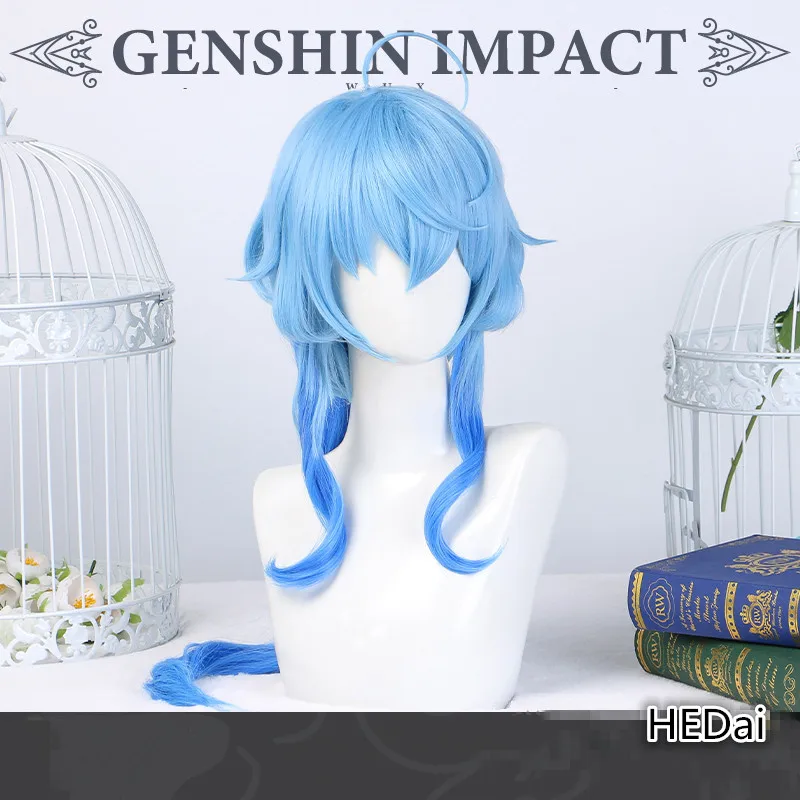 

Парик для косплея Genshin Impact Ganyu, Рождественские парики