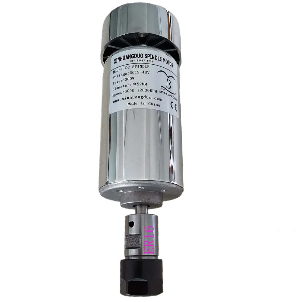 300W ER16 300 Вт мотор шпинделя DIY dc 12-48 cnc 0.3KW мотор шпинделя с воздушным охлаждением для PCB фрезерный станок гравировальный станок - Цвет: 300W ER16