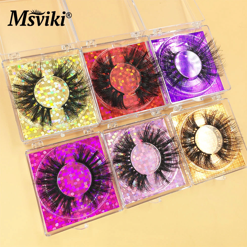 3D норковые ресницы оптом Драматические Длинные 25 мм накладные для наращивания