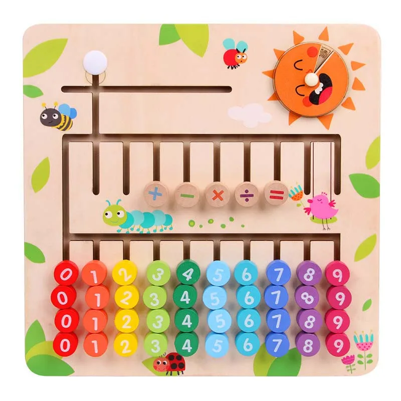 

Early Mathematics Education for kids Wooden Enlightenment Math Toys for Children Montessori Materials Learning To Count Numbers