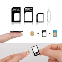 4 in 1 sim card adapter kits with card pin standard micro sim card tray for nano sim card converter close perfect fit sim slot