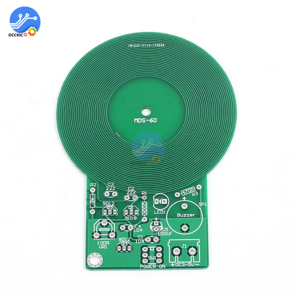 Металлоискатель DIY Kit DC 3V 5V 60 мм Бесконтактный датчик доска Электронный