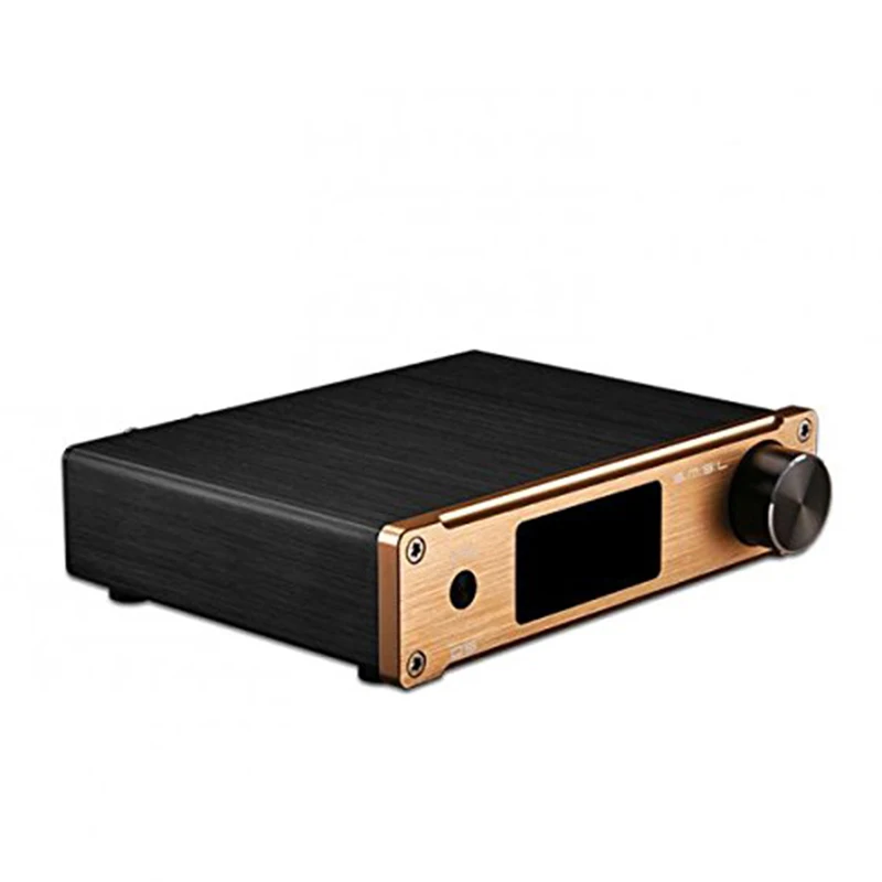 Золотой SMSL Q5 PRO 45 Вт* 2 192 кГц/24 бит чистый цифровой усилитель мощности с пультом дистанционного управления - Цвет: Золотой