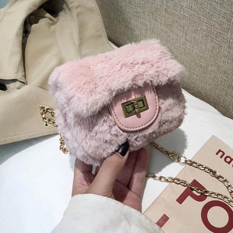 Милая Мини квадратная сумка для девочек новинка зимы 2019 Высококачественная