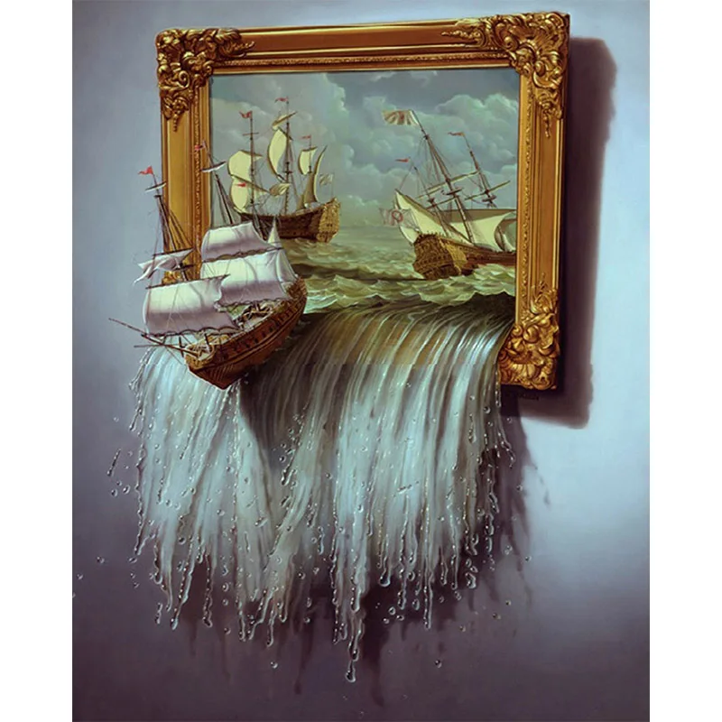 

Diamond Painting 5D Diamonds DIY Landscape Cross Stitch Full Square Drill Embroidery Colorful Handmade Home Room Wall Decor