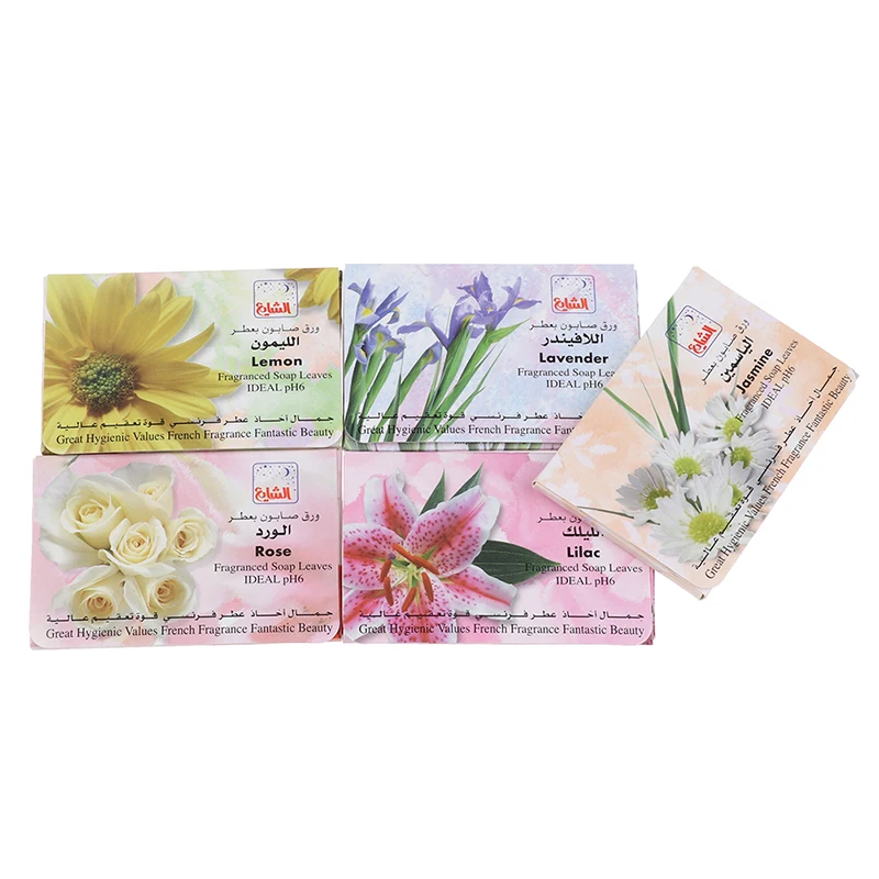 

15Pcs Disposable Travel Soap Paper Washing Hand Clean Scented Slice Sheets