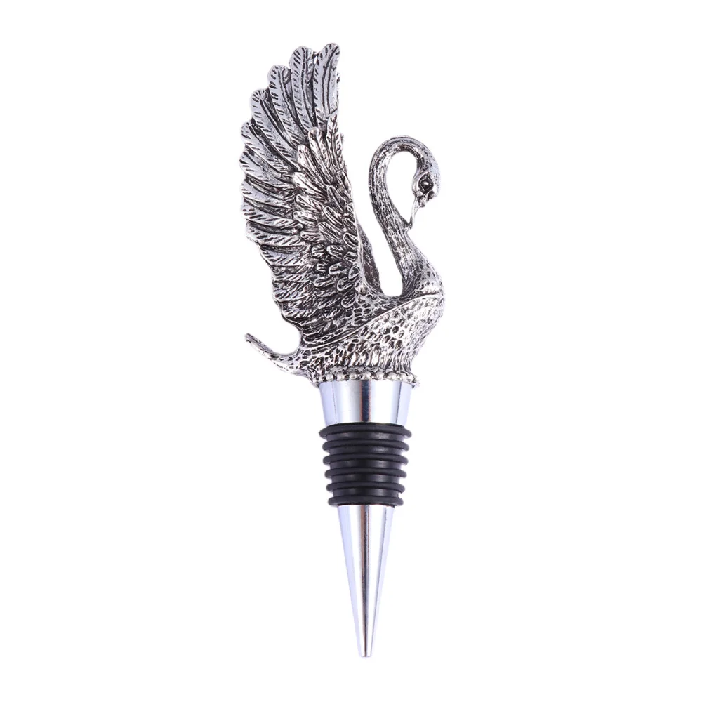 

Creative Stopper Cork Simulated Animal Bottle Plug Beverage Stoppers for Bar Party Restaurant (Swan)