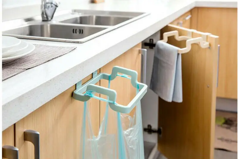 

Door Kitchen Cupboard Stand Garbage Rubbish Trash Storage Bag Bin Rack Holder