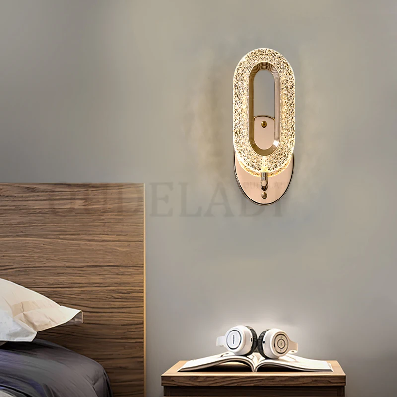 Современная светодиодная настенная лампа дизайнерский светильник с кольцом для