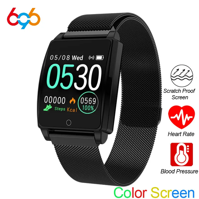 696 AK18 Smart Bracelet Heart Rate Blood Pressure Watch Fitness Tracker Waterproof Color Screen Sports Wirstwatch | Электроника