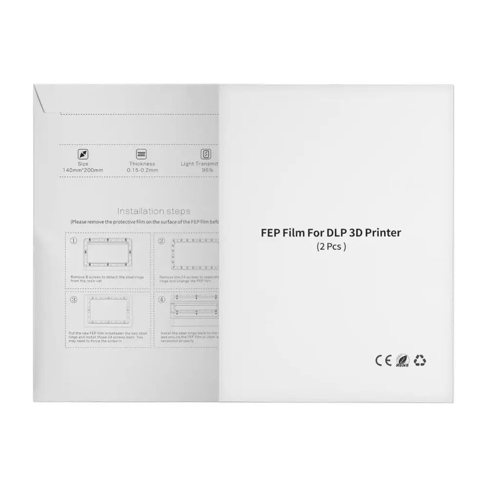 CREALITY FEP 2 ./,    200x140   LD002R LCD SLA Resin Photon DLP 3D Printer