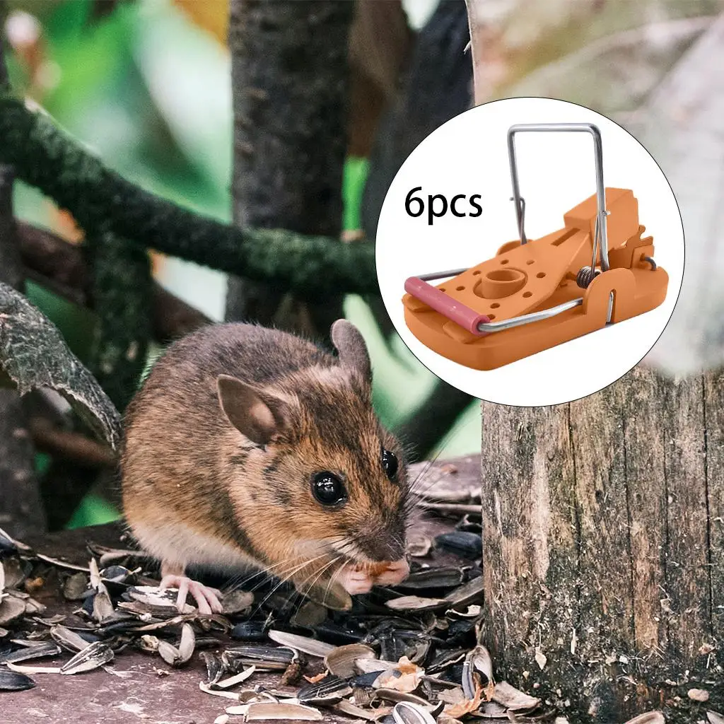 

6pcs Large Mouse Traps for Family Effective Mousetrap Catcher Home Garden Pest Control Snap Traps