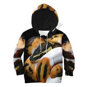 Love Ball Python Snake Reptile Hoodies T-shirt 3D Printed Kids Sweatshirt Jacket T Shirts Boy Girl Funny Cosplay Costumes 02