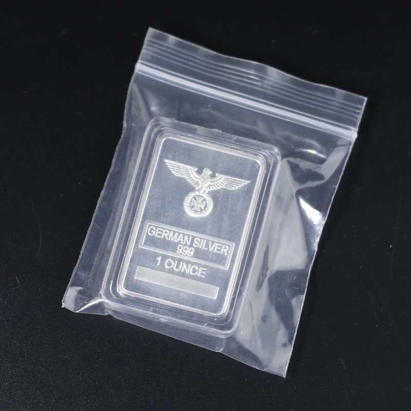 Немецкая коллекция монет 999 тонкий серебряный брусок с монета изображением орла