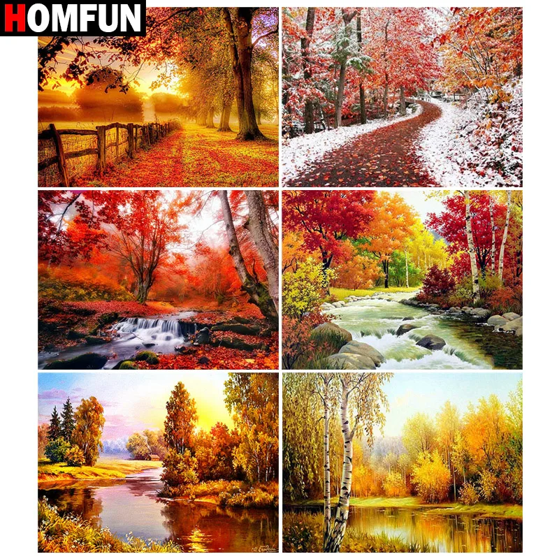 Алмазная живопись HOMFUN картина сделай сам из квадратных/круглых страз дерево