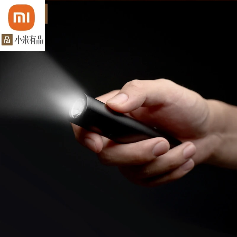 

Новый металлический фонарик xiaomi mijia IPX7, водонепроницаемый Американский CREE светильник с бусинами, темный полностью алюминиевый фонарик для ...