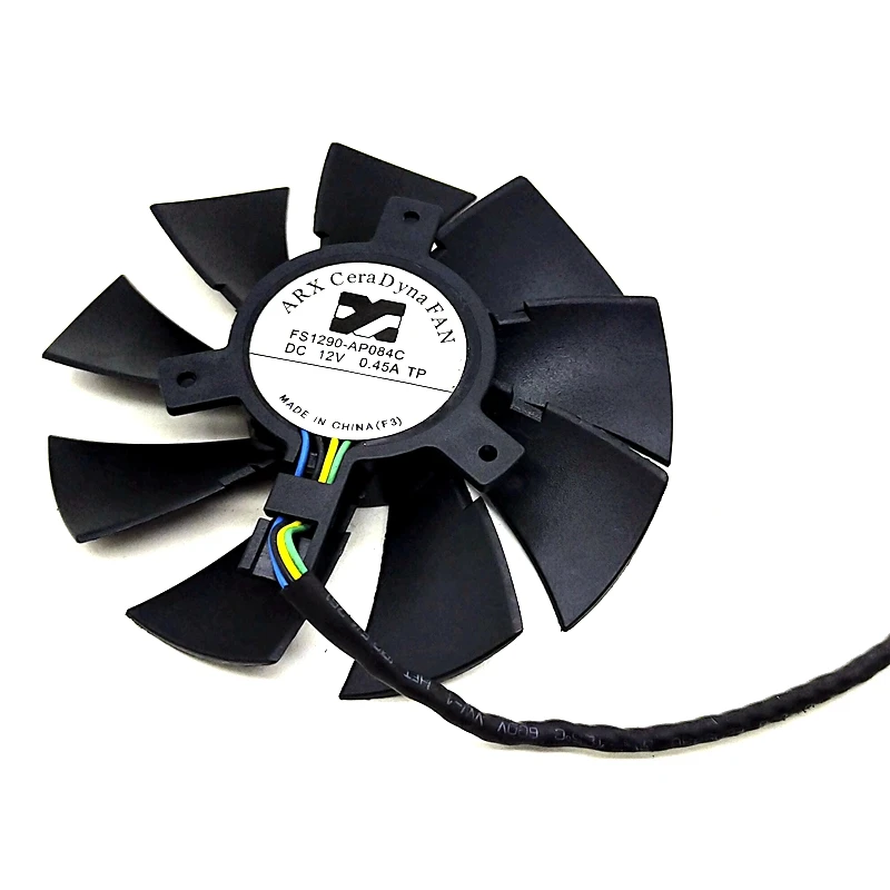 

Hd7750 hd7770 video card fan For ARX FS1290-AP084C 12V 4-wire temperature control Diameter: 85mm Hole distance: 39mm