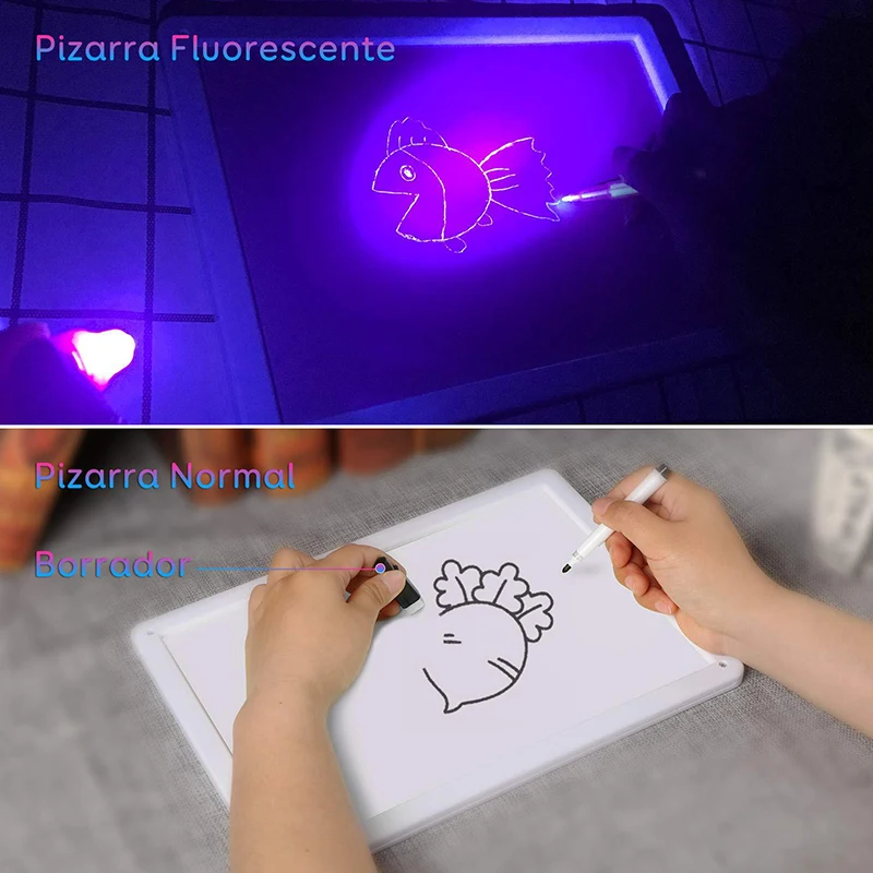 Puzzle Drawing Board Toy Tablet Graffiti 1pc Luminous A3 A4 A5 Material With Light Fun Children's Gift | Игрушки и хобби