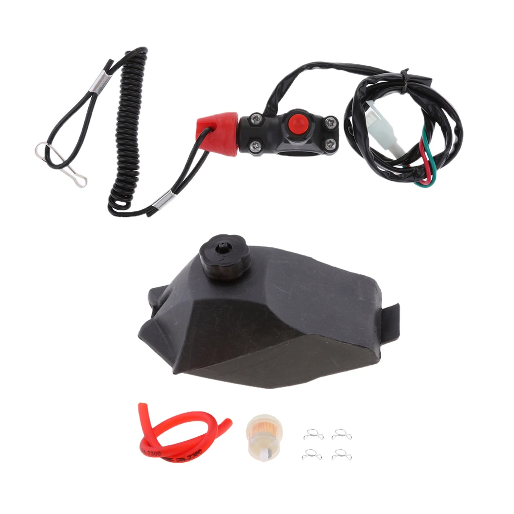 Предохранительный трос выключатель двигателя топливный газовый бак для 47cc 49cc