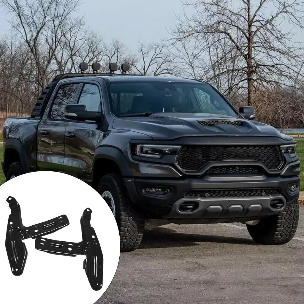 

Left & Right 2 Pieces Trailer Tow Mirror Bracket Fit for RAM 1500-5500 Black Premium Direct Replaces Easy to Install