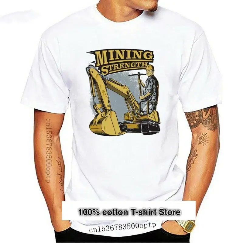 

Camisetas de algodón para hombres, camisa de manga corta con estampado de operador, equipo pesado, nueva moda