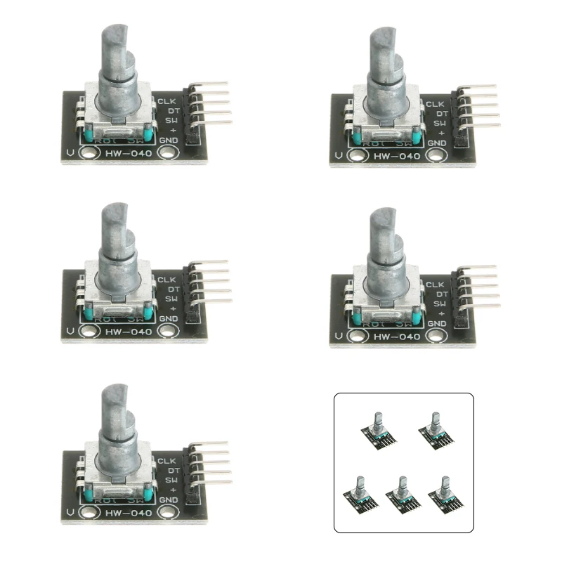 5 шт. 360 градусов модуль роторного кодировщика KY 040 для Arduino TE173 BE Кирпич Датчик