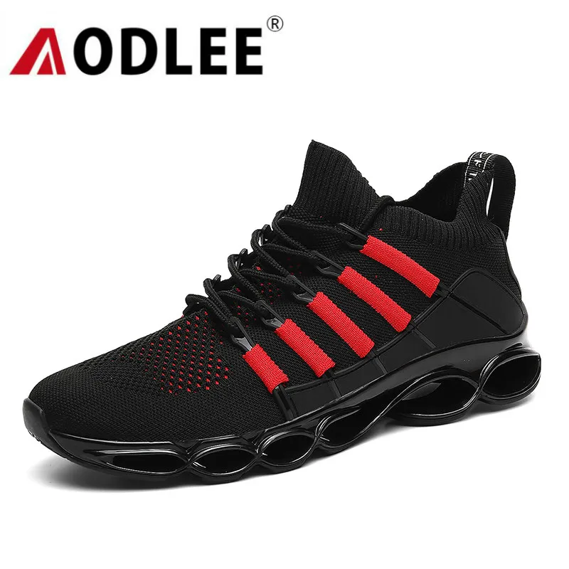 

Fashion Sneaker Shoes for Men Plus Size 48 Comfortable Mens Casual Shoes Jogging Running Shoes Fishbone Blade Dropshipping