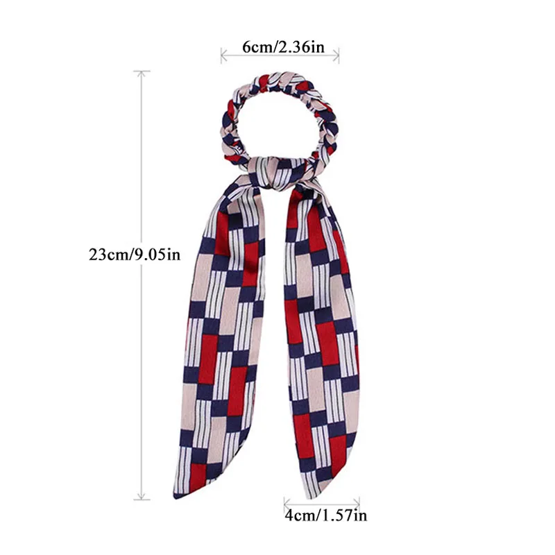 Женская плетеная повязка на голову эластичная лента для волос с принтом в виде