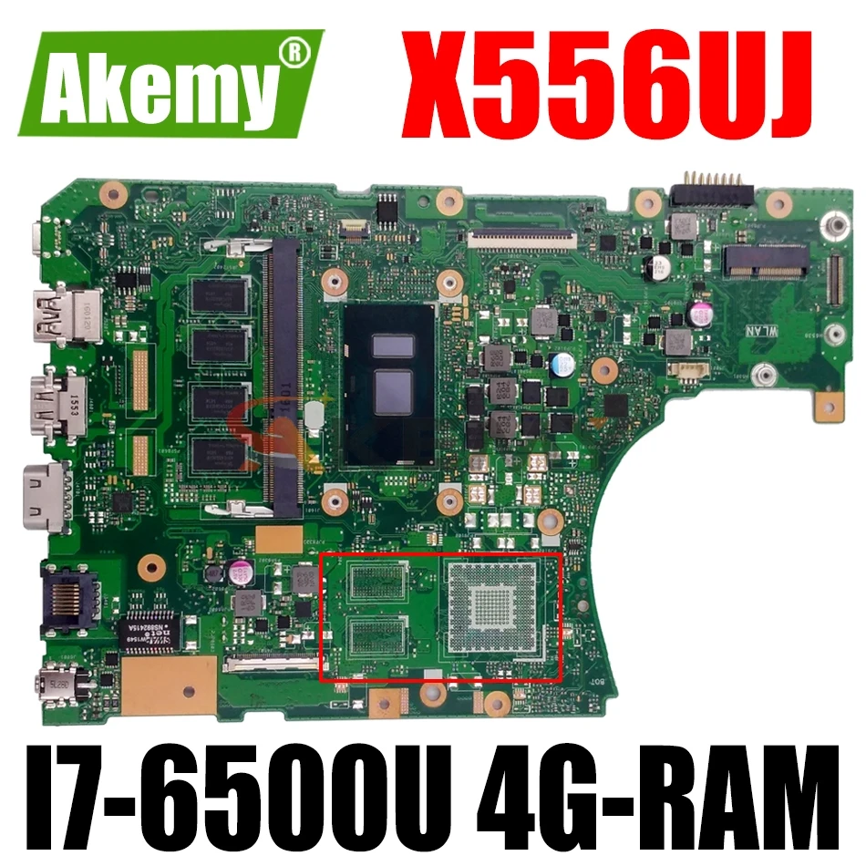 

Материнская плата AKEMY X556UJ для ноутбука ASUS VivoBook X556UA X556UAM X556UV оригинальная материнская плата 4G ОЗУ