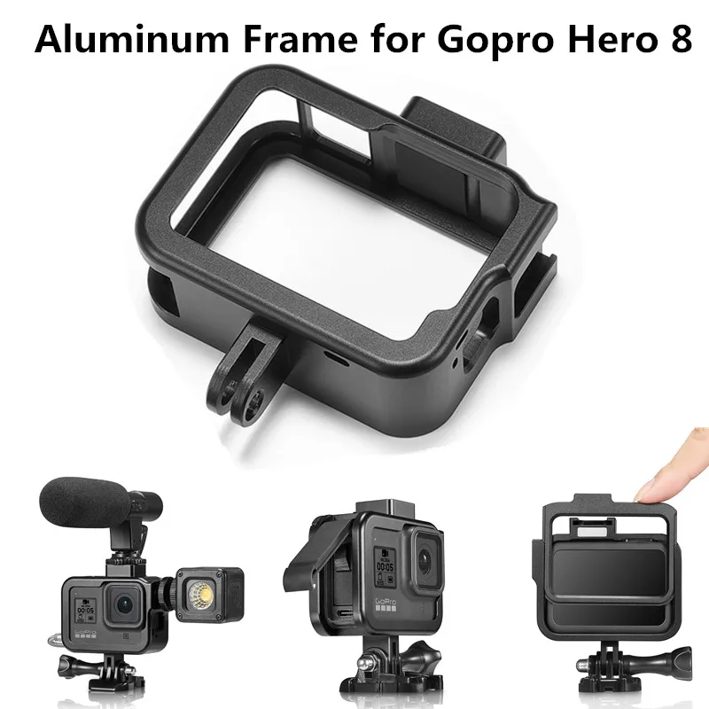 Аксессуары для Gopro алюминиевая рамка крепление с защитным чехлом чехол GoPro Hero 8