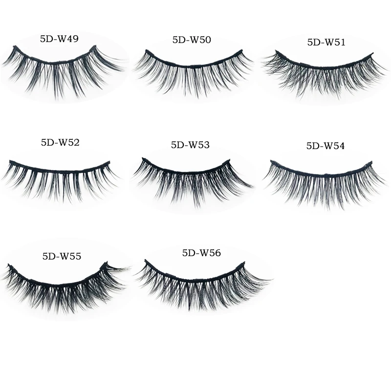 

Ресницы Накладные магнитные из норки, подводка для глаз и ресниц для девушек, набор из 48 видов, 5D-W series