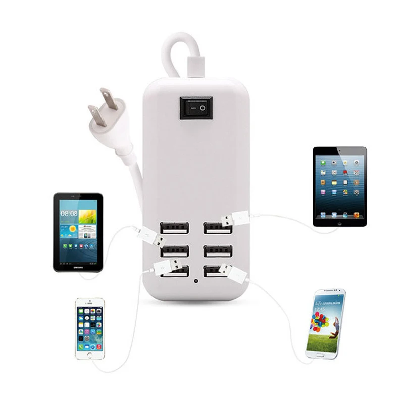 New Hot 4/6 Ports Multiple Wall USB Charger Travel Tablet Charging Smart Adapter | Мобильные телефоны и аксессуары